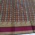 Traditional Rudraksha Checks Cotton Saree (074) - Image 5
