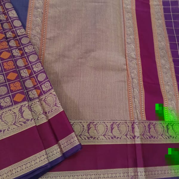 Traditional Rudraksha Pattern Saree (071)