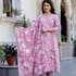 Women’s Pure Cotton Printed Kurta Pant and Dupatta Set (024) - Image 1