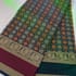 Traditional Rudraksha Checks Cotton Saree (072) - Image 3