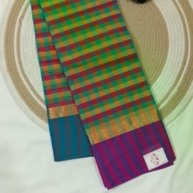 Classic Cotton Saree checked (540)