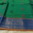 Premium Party Wear Cotton Saree -Green(012) - Image 2
